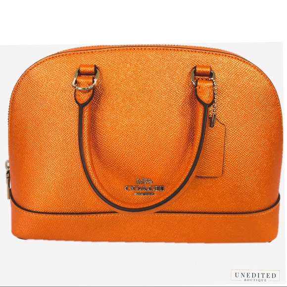 NWT - Coach Metallic Tangerine Shoulder Bag - Picture 2 of 7